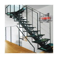 glass  straight staircase indoor office hot selling